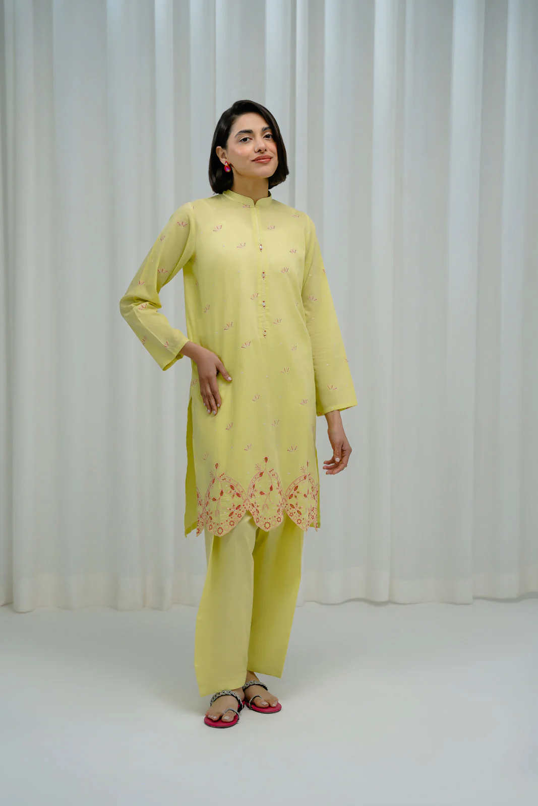 2 Piece Lawn Embroidered Suit (BA0148) - Image 3