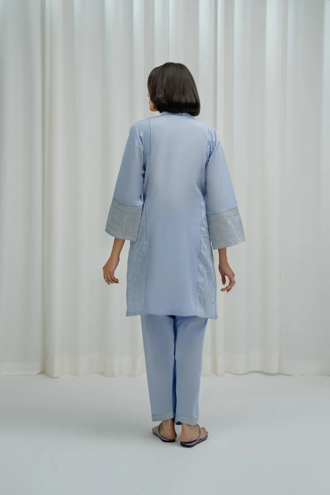 2 Piece Printed Lawn Embroidered Suit (BA0164) - Image 3