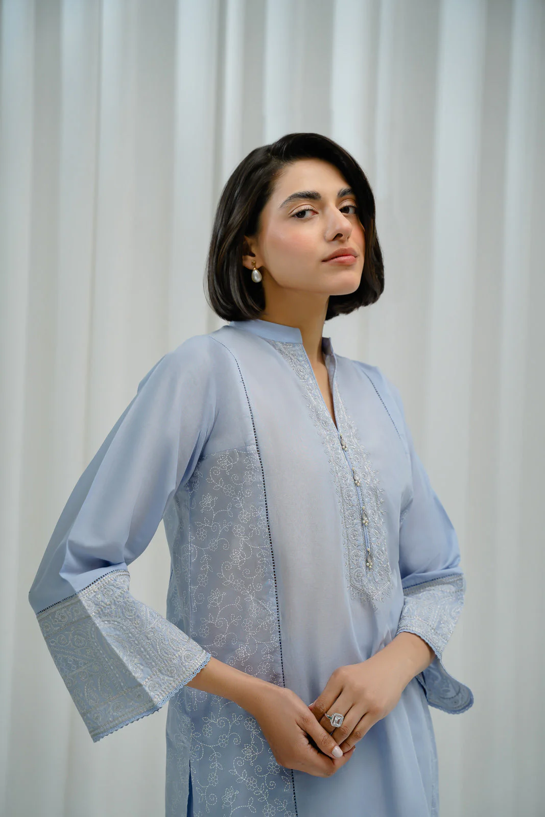 2 Piece Printed Lawn Embroidered Suit (BA0164) - Image 6