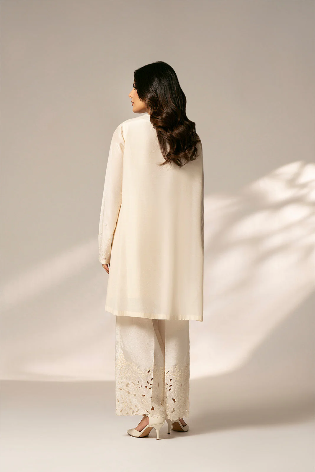 2 Piece Raw Silk Embroidered Suit (FL0074) - Image 7