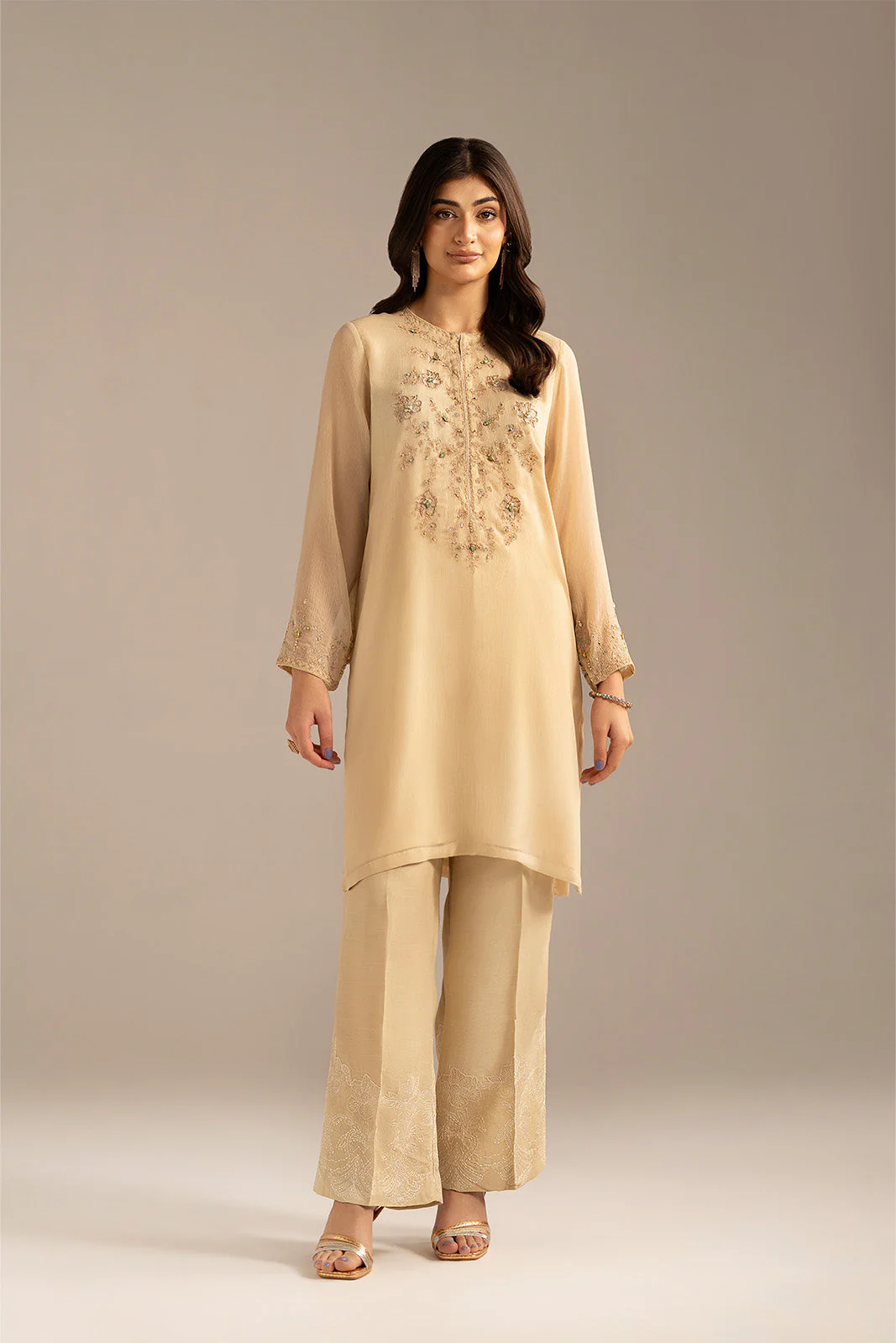 1 Piece Chiffon Embroidered (FL0099) - Image 4