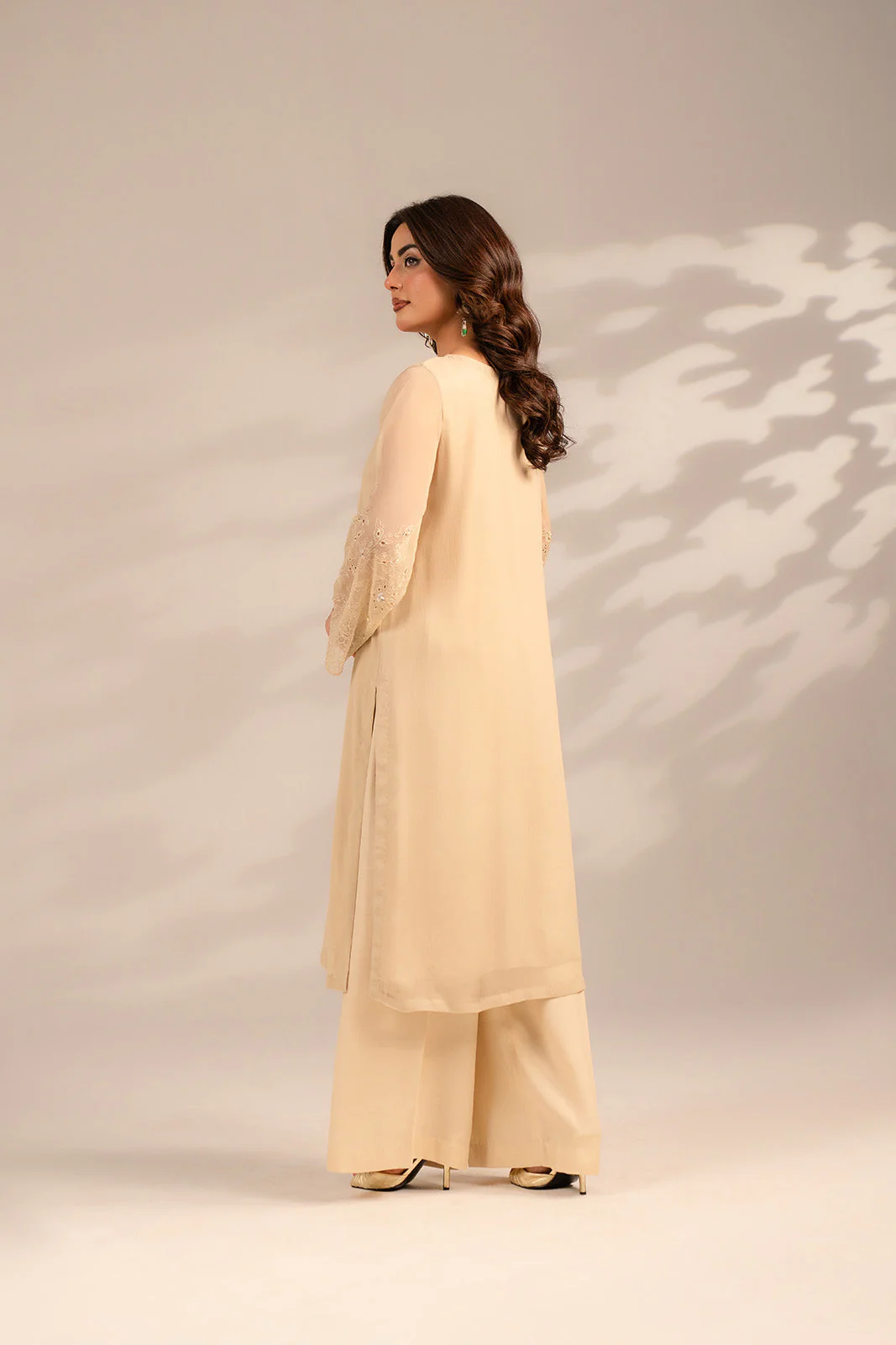 1 Piece Chiffon Embroidered (FS0080) - Image 3