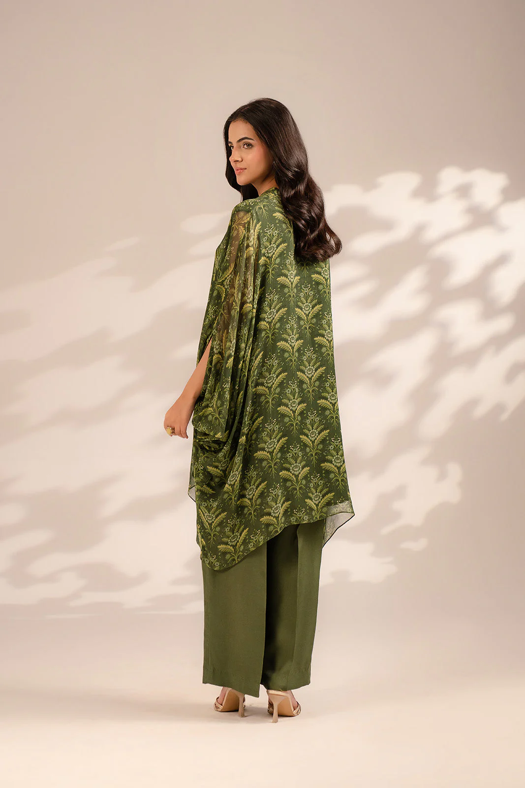 2 Piece Chiffon Printed Suit (FS0097) - Image 5