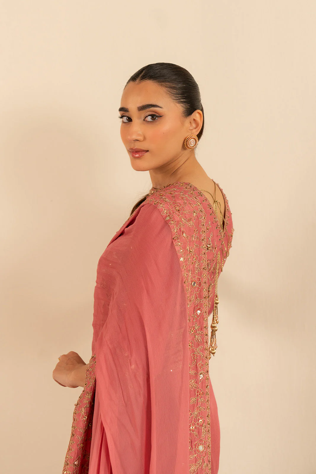 3 Piece Chiffon Embroidered (FW0001) - Image 10