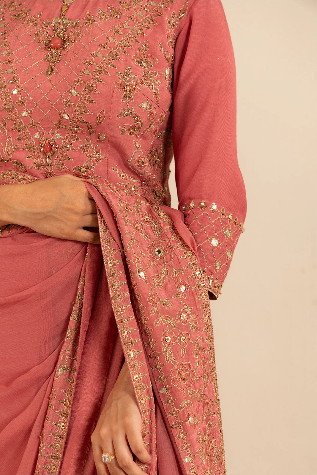 3 Piece Chiffon Embroidered (FW0001) - Image 14