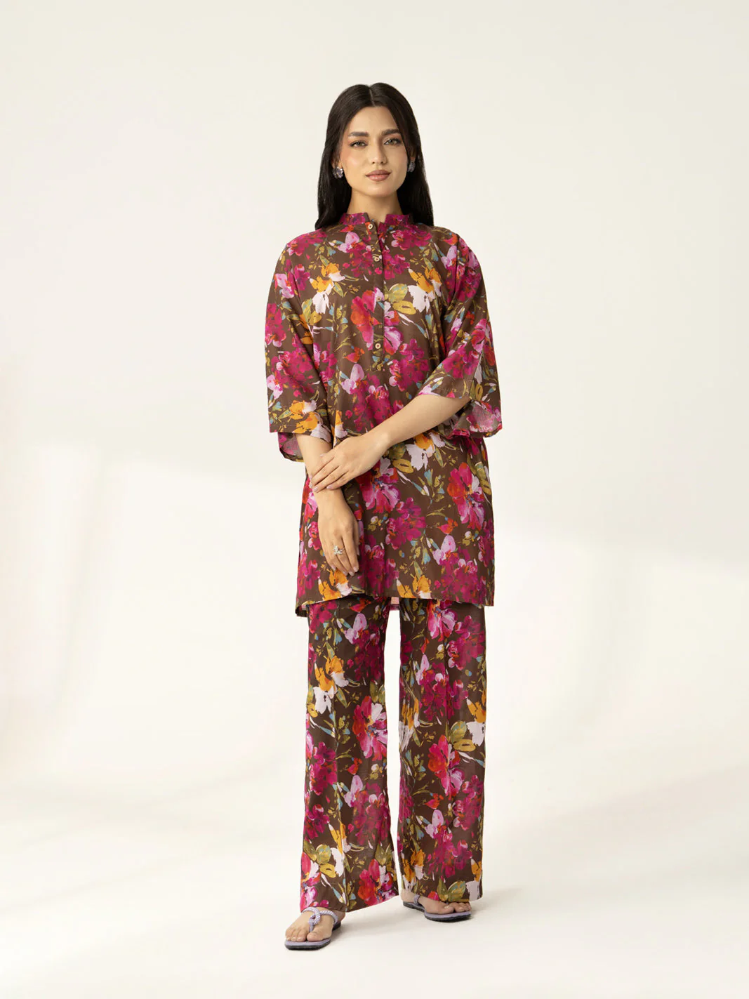 2 Piece Printed Lawn Printed Suit (PD1329) - Image 5