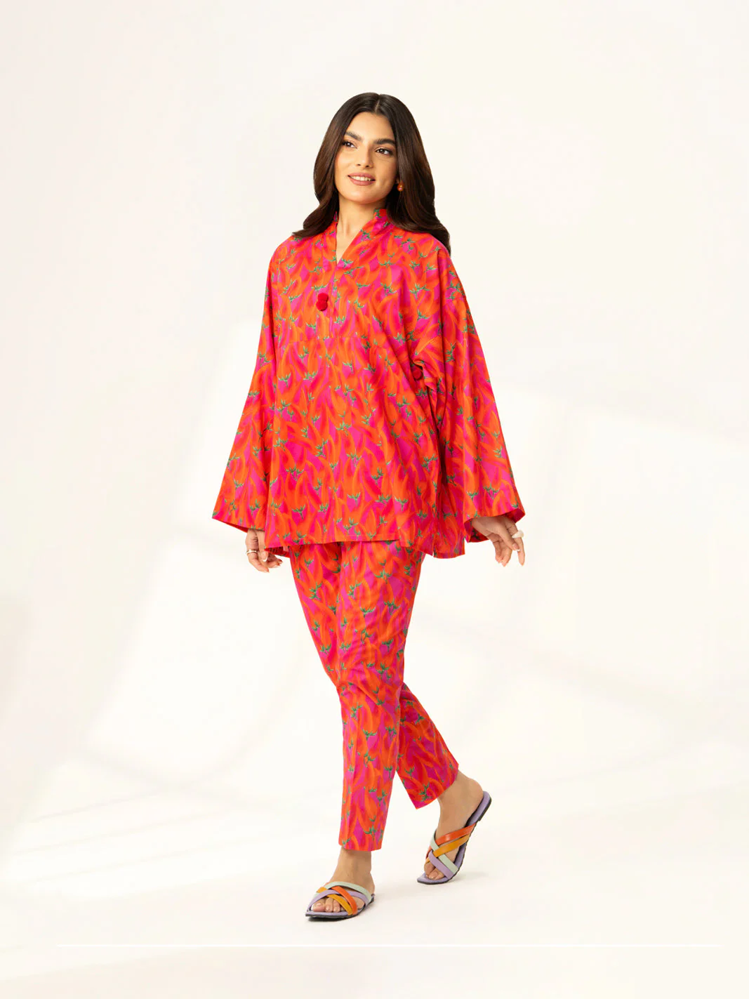 2 Piece Printed Lawn Printed Suit (PD1337) - Image 4